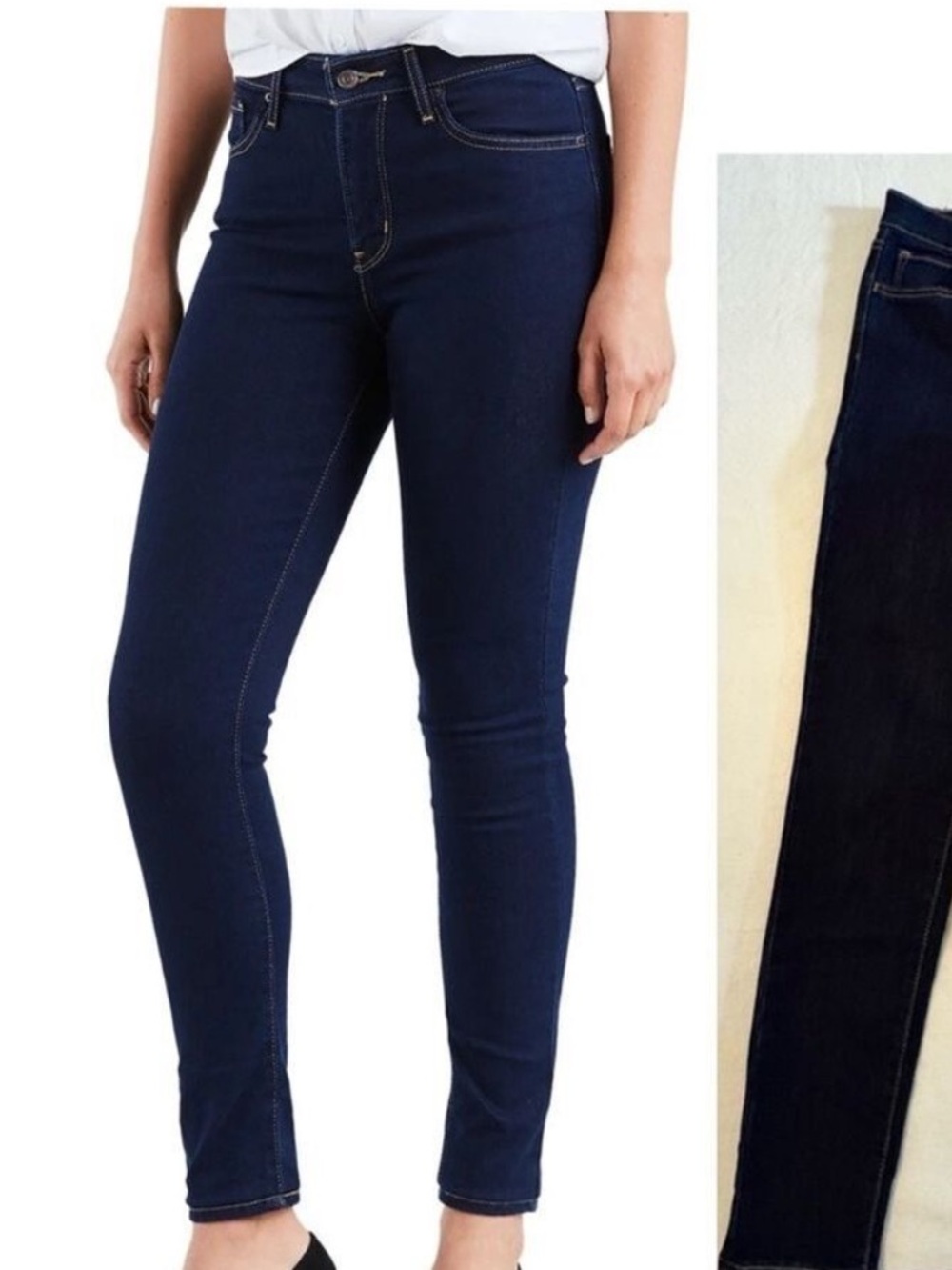 Levi's Women's Dark Blue Skinny Cigarette Jeans size 29